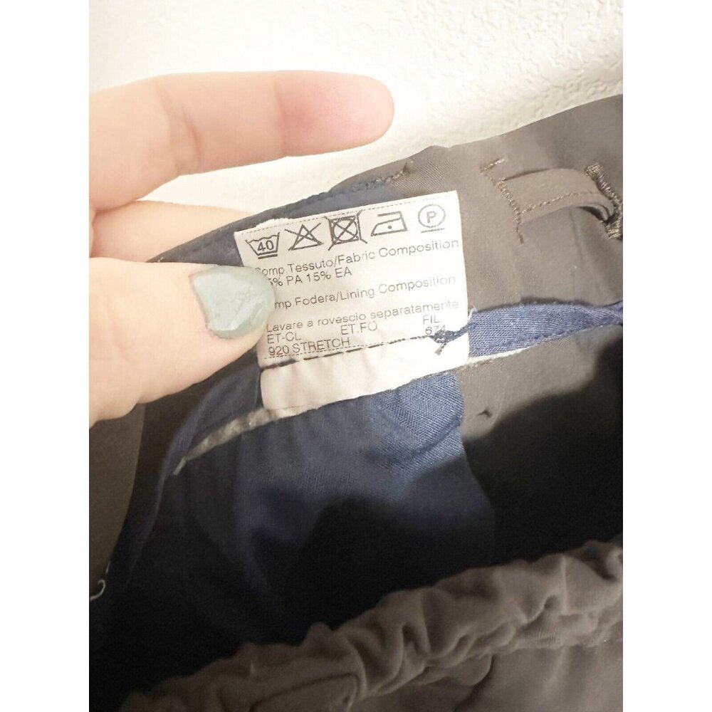 Germano Dynamic Mens Tapered Trouser Pants Drawstring Made In Italy Size 50 / L - Picture 3 of 5